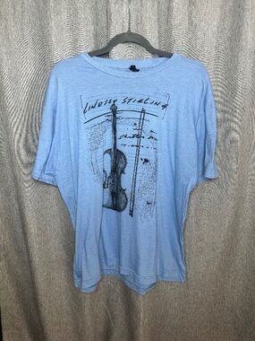 Lindsey Stirling "Shatter Me" Graphic Concert T-Shirt Light Blue XL